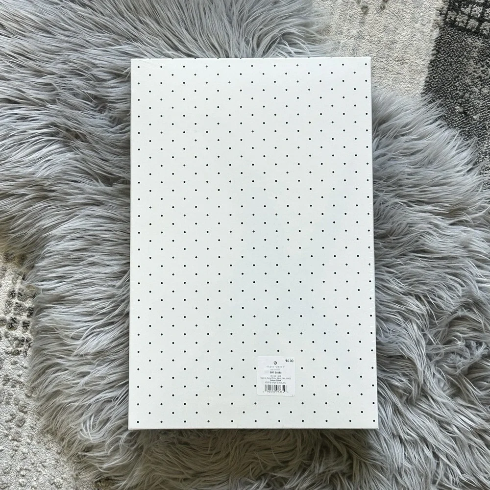 Sugar Paper Gift Wrap Box Set Black-White-Gold-Polka‎ Dot NEW